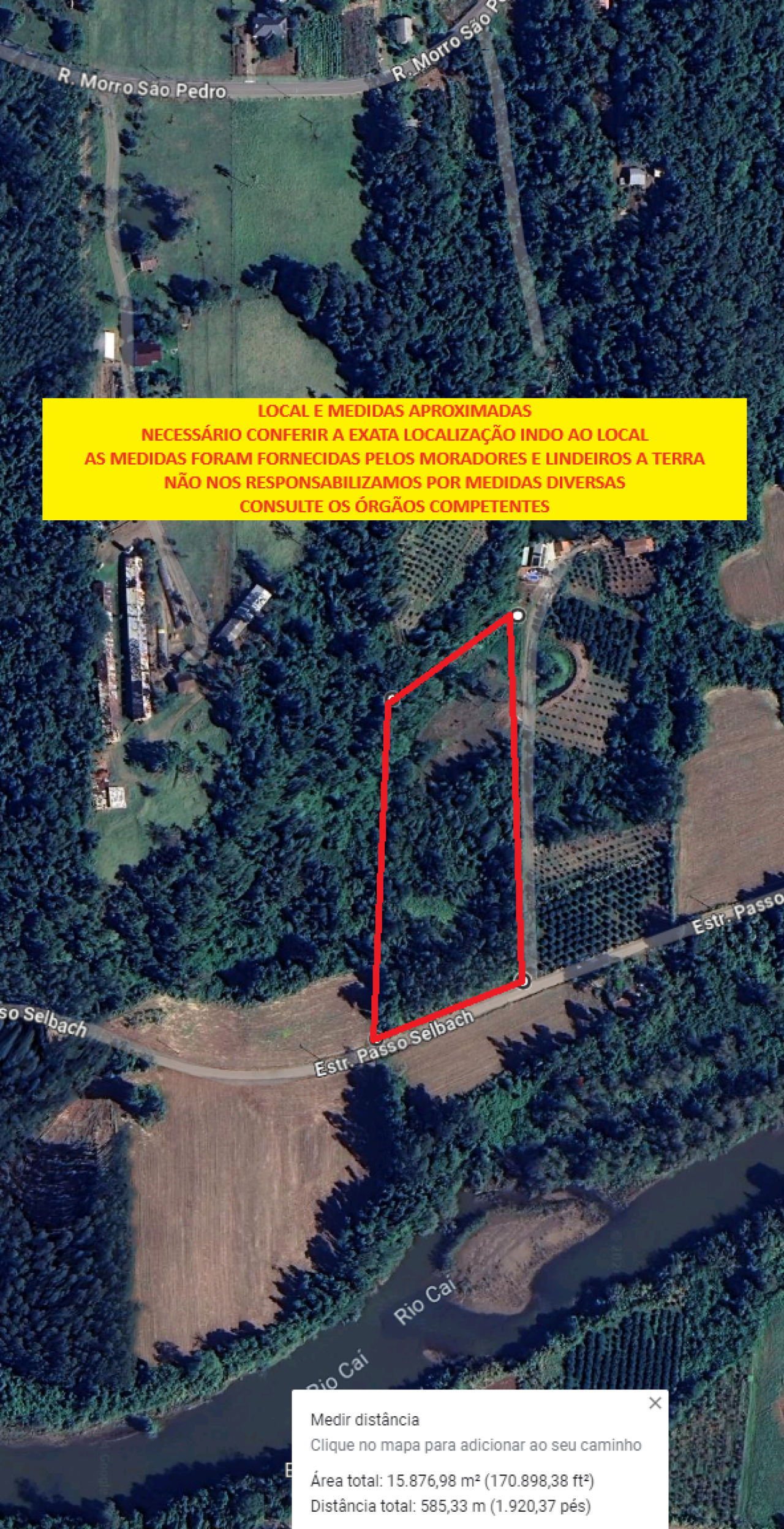 FRAÇÃO DE 17.181,50m² DE 78.375,00M² EM MORRO PREÁ NA CIDADE DE BOM PRINCÍPIO/RS - TROCAR EDITAL, localizado em Caxias Do Sul - RS