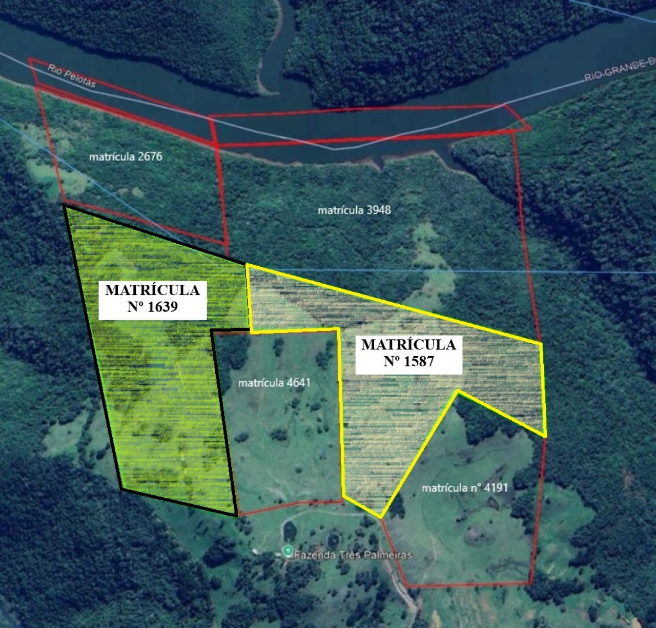 ÁREA DE 202.729,00m² NA CIDADE DE PINHAL DA SERRA/RS, localizado em Pinhal Da Serra - RS