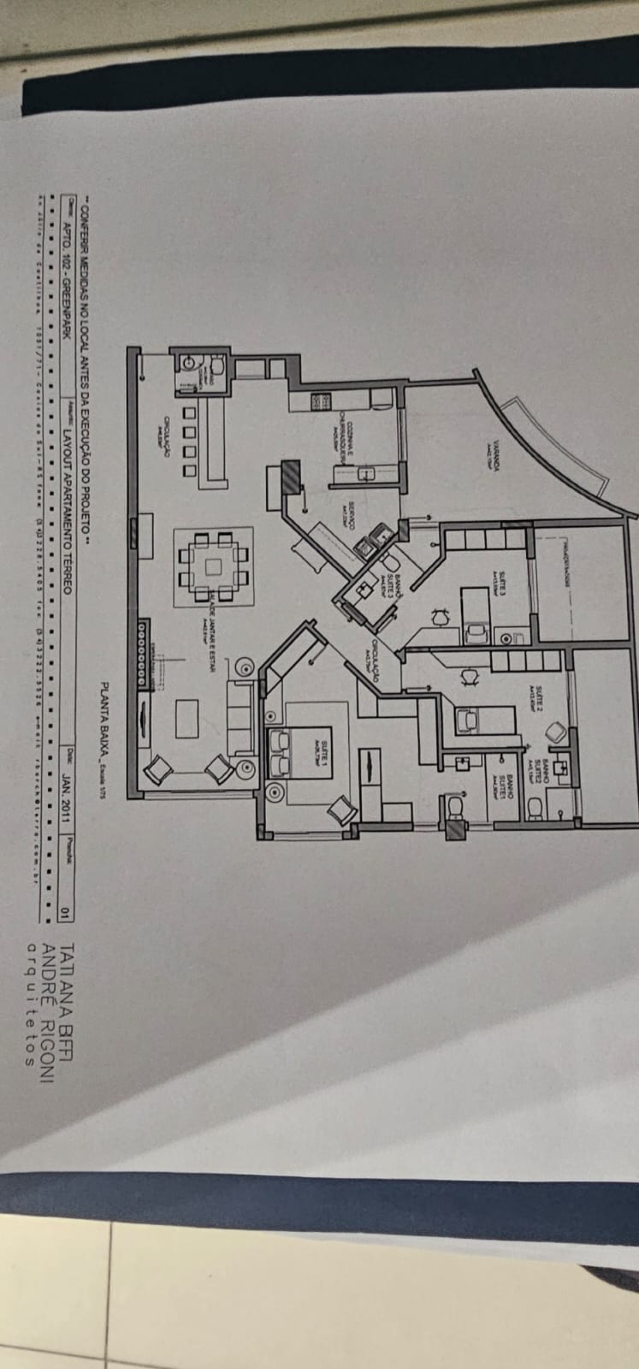 APARTAMENTO N° 102 DO RESIDENCIAL GREENPARK E TRÊS VAGAS DE GARAGEM N° 12 E N° 41 (DUPLA), localizado em Caxias Do Sul - RS