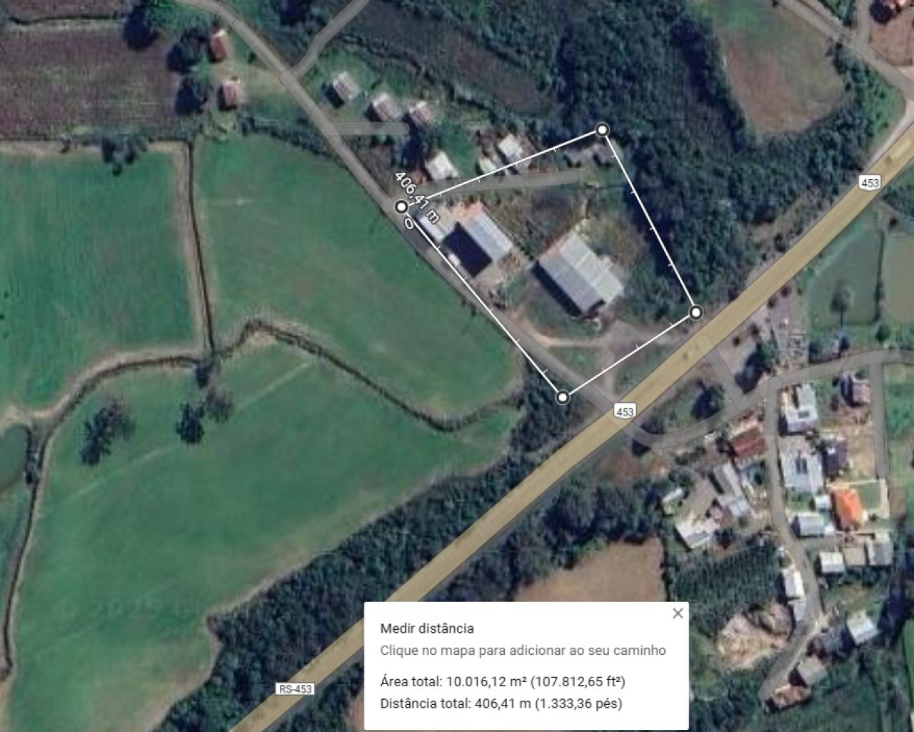 ÁREA DE TERRAS DE 10.266,34m² EM SANTO ANTONIO DE CASTRO NA CIDADE DE CARLOS BARBOSA, localizado em Carlos Barbosa - RS