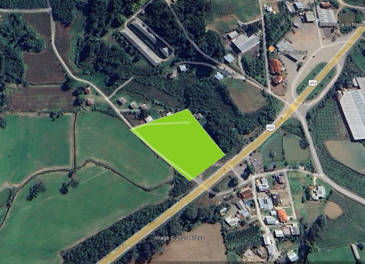 ÁREA DE TERRAS DE 10.266,34m² EM SANTO ANTONIO DE CASTRO NA CIDADE DE CARLOS BARBOSA, localizado em Carlos Barbosa - RS