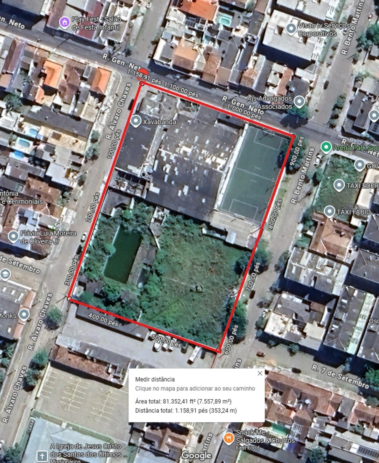 COMPLEXO ESPORTIVO ESPORTE CLUBE CRUZEIRO - ÁREA DE 7.416m² EM PELOTAS/RS