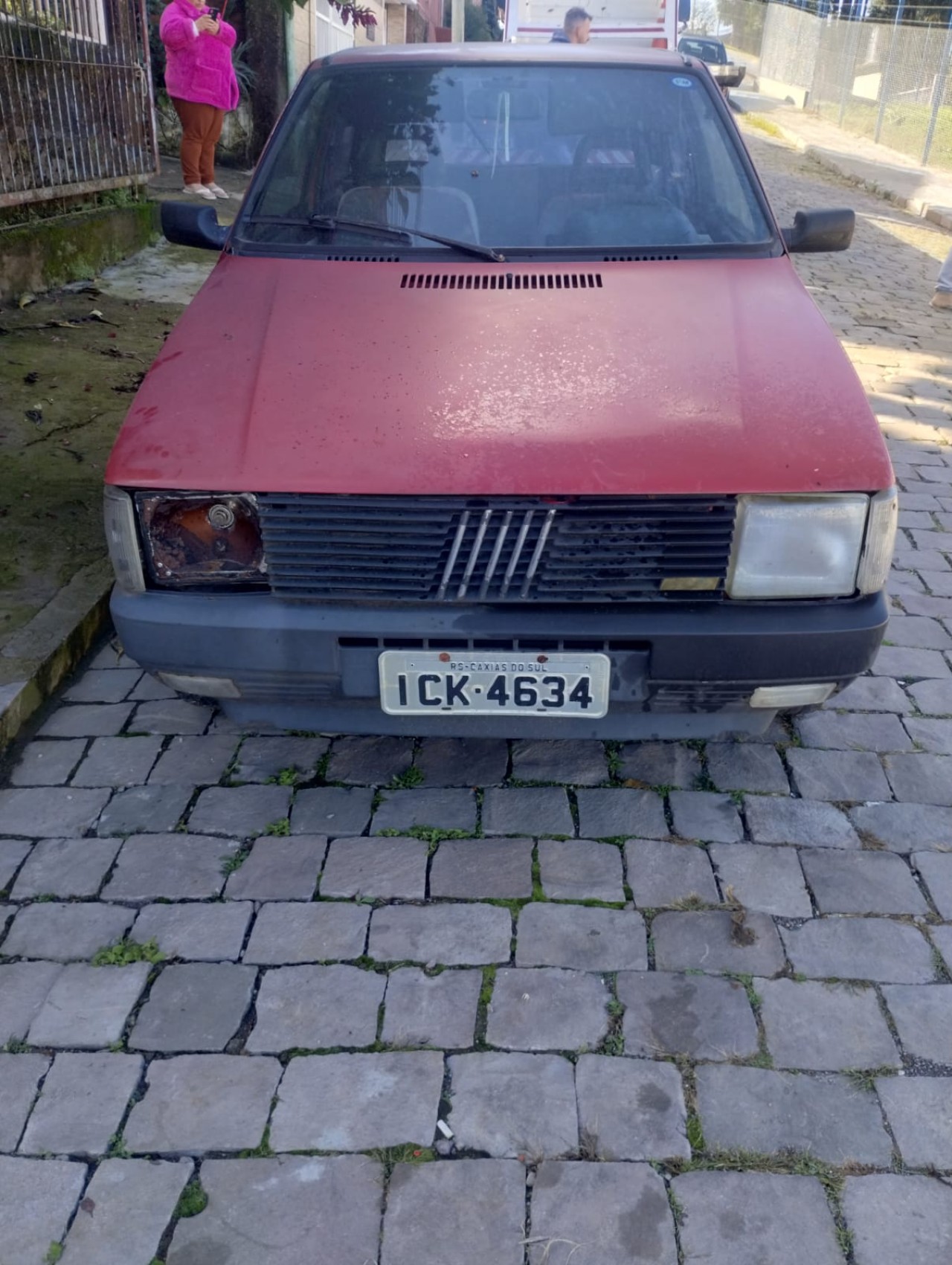 FIAT UNO 1.5R, PLACA ICK4634 ANO/MODELO 1989/1989 E COR VERMELHA