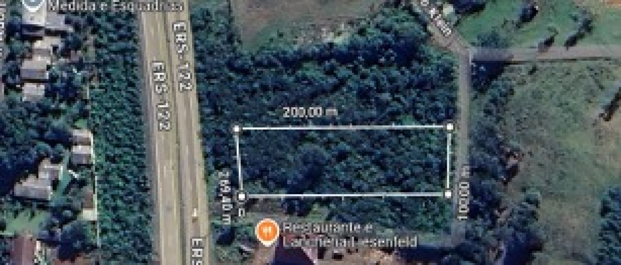UMA FRAÇÃO DE TERRAS COM ÁREA DE 1.657,75m²m² NO DISTRITO DE RIO BRANCO EM SÃO SEBASTIÃO DO CAÍ/RS
