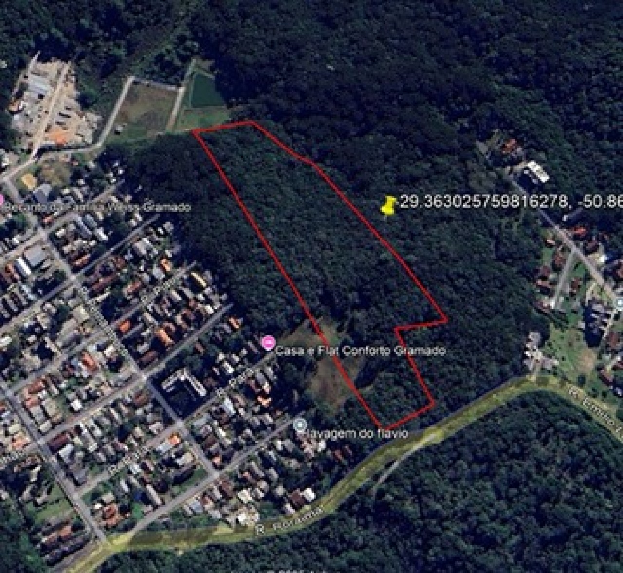 ÁREA DE TERRAS DE 45.754,00m² EM GRAMADO