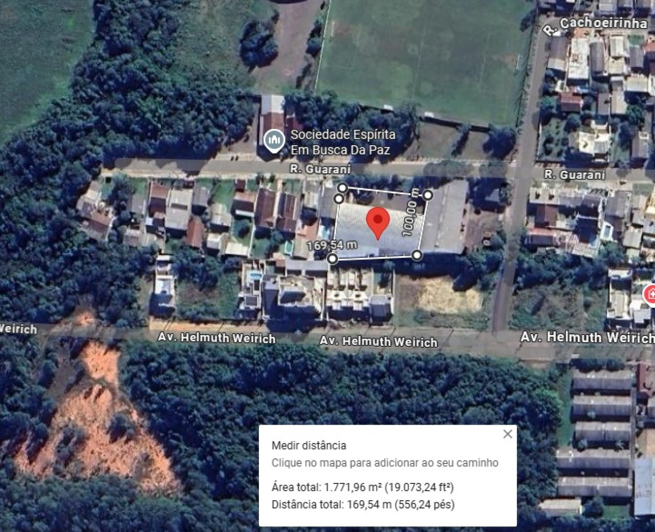 UM TERRENO COM ÁREA DE 2.083,65m² COM UM PAVILHÃO DE APROXMADAMENTE 1.000m² EM SÃO SEBASTIÃO DO CAÍ/RS