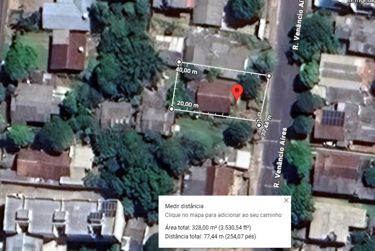 Um terreno de 375m² uma casa na cidade de Novo Hamburgo/RS, localizado em Novo Hamburgo - RS, bairro Canudos