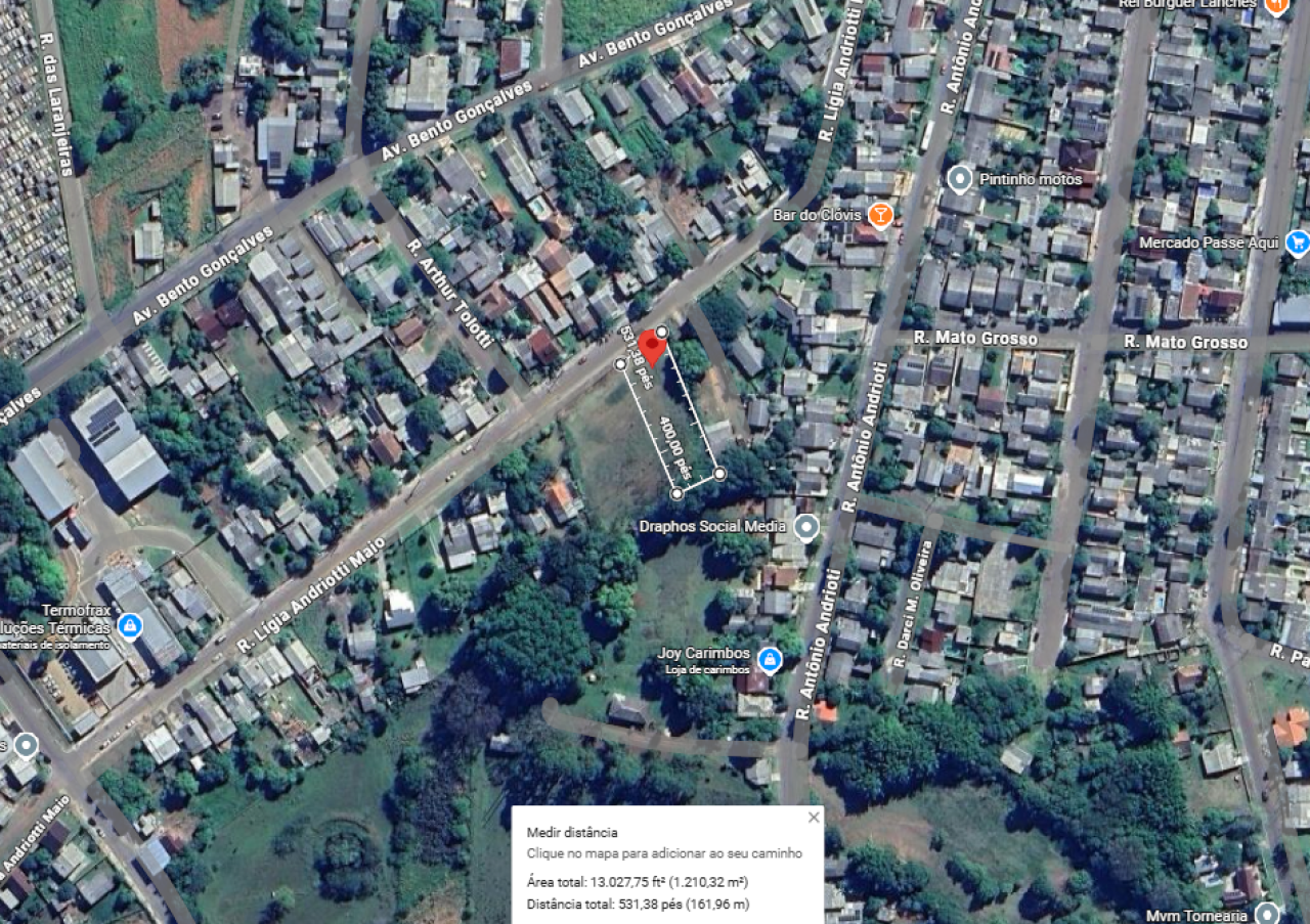 TERRENO COM ÁREA APROXIMADA DE 1.210,00 m² EM CHARQUEADAS, localizado em Charqueadas - RS, bairro Parque Orvalino Dornelles