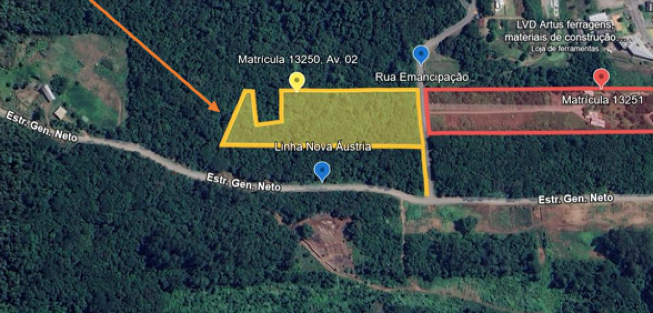 Imagem do imóvel FRAÇÃO DE TERRAS URBANAS, SEM BENFEITORIAS, COM ÁREA SUPERFICIAL DE 14.727.68m²